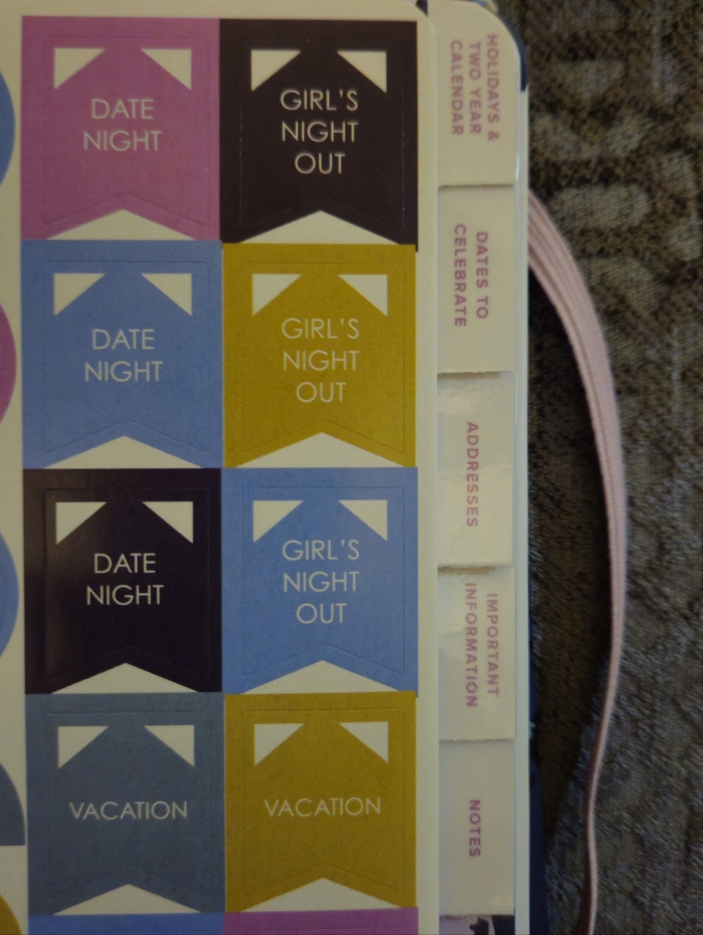 Vera Bradley Floral Spiral Non Dated Planner in Navy & Pastel NWT - Picture 10 of 15